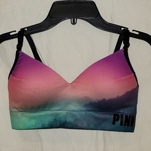Small Pink VS mutli colored cool & comfy bra